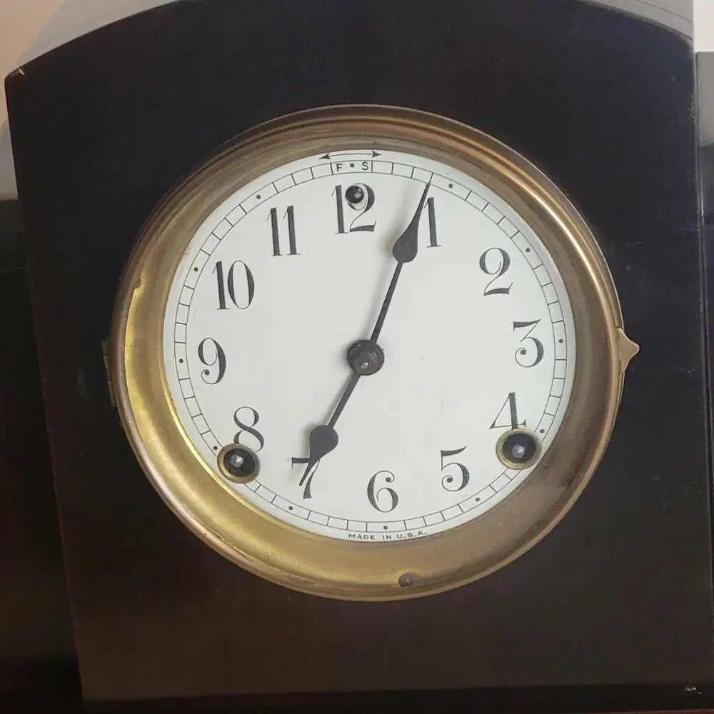 Antique Vintage Sessions 8 Day Time and Strike Mantle Clock